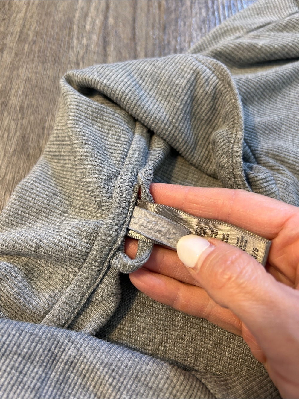 SKIMS Ribbed Modal Pajama Button Front Sleep Top Gray Large - Picture 4 of 9